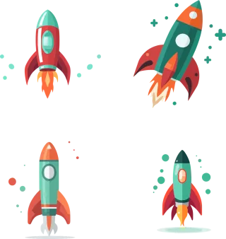 Rocket Space Spacecraft Stickdatei
