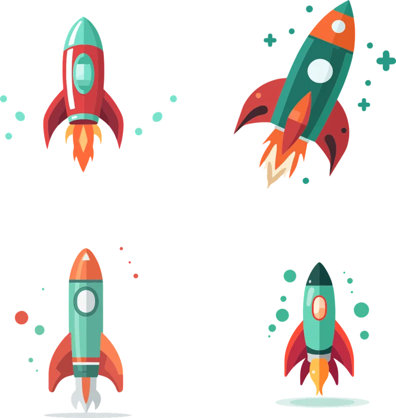 Rocket Space Spacecraft Stickdatei – Kinder