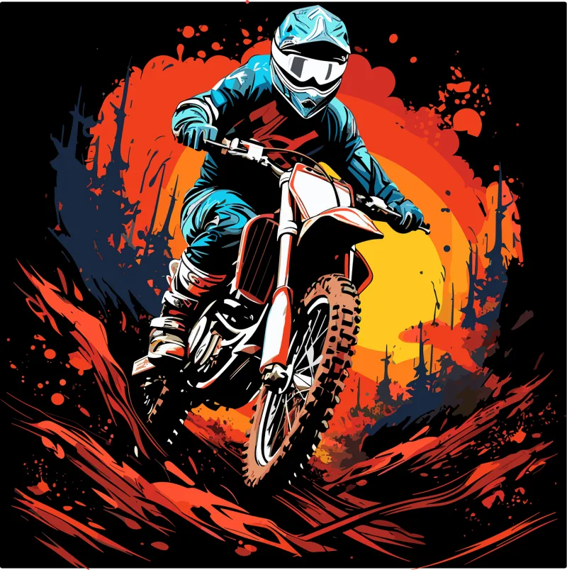 Ai generated Motorcycle Bike Stickdatei – Fahrzeuge