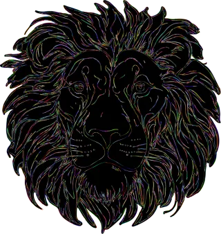 Lion Animal Feline Stickdatei