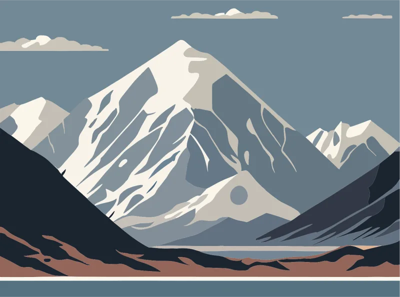 Mountains Landscape Nature Stickdatei – Natur