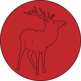 Reindeer Deer Capricorn Stickdatei