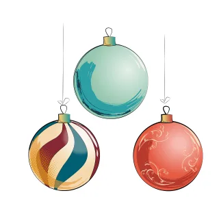 Christmas Christmas balls Christmas baubles Stickdatei