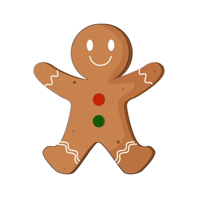 Gingerbread Cookie Biscuit Stickdatei – Essen & Trinken