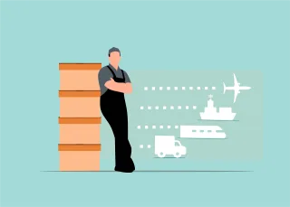 Service Delivery Cargo Stickdatei
