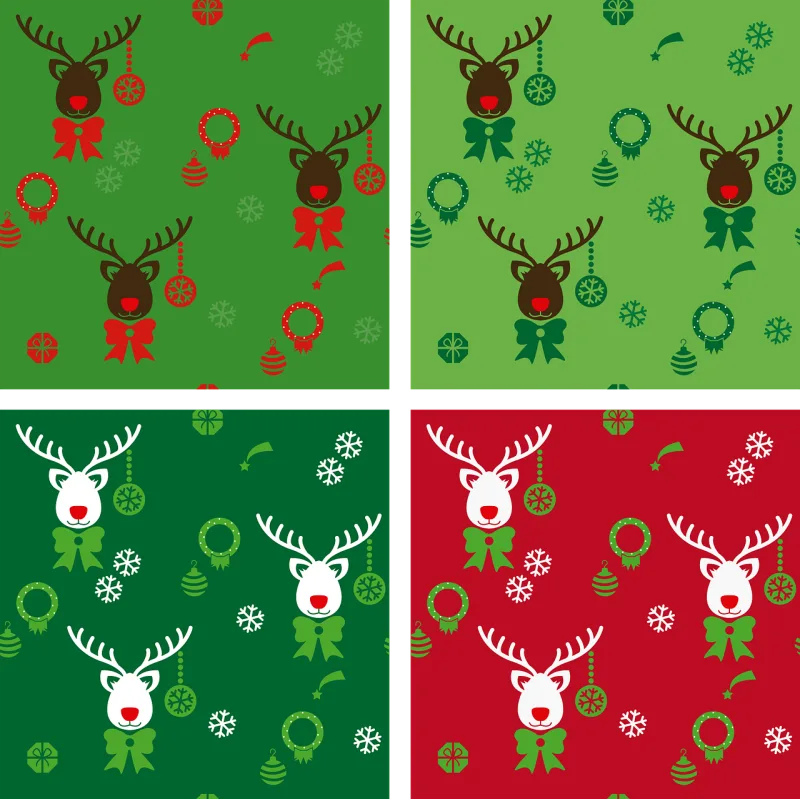 Reindeer Garland Pattern Stickdatei – Weihnachten