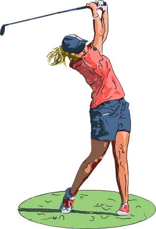 Golf Sport Golfer Stickdatei