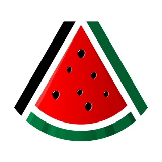 Watermelon Palestine Fruits Stickdatei