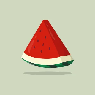 Watermelon Food Fruit Stickdatei