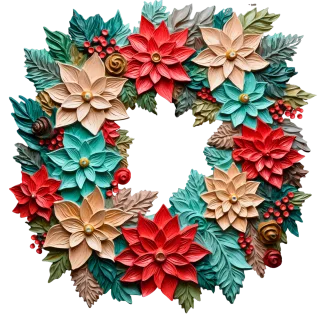 Christmas Wreath Christmas wreath Stickdatei – Weihnachten