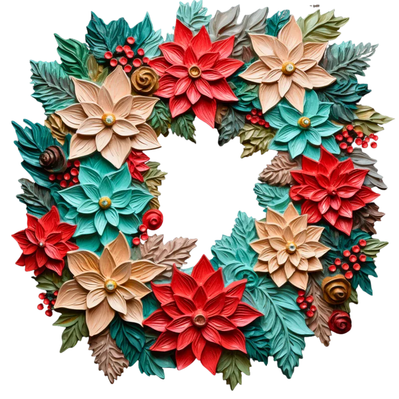 Christmas Wreath Christmas wreath Stickdatei – Weihnachten