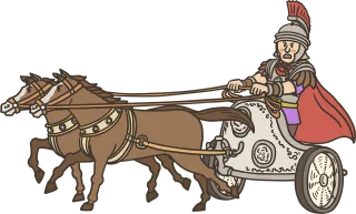 Chariot Cartoon Christian Stickdatei