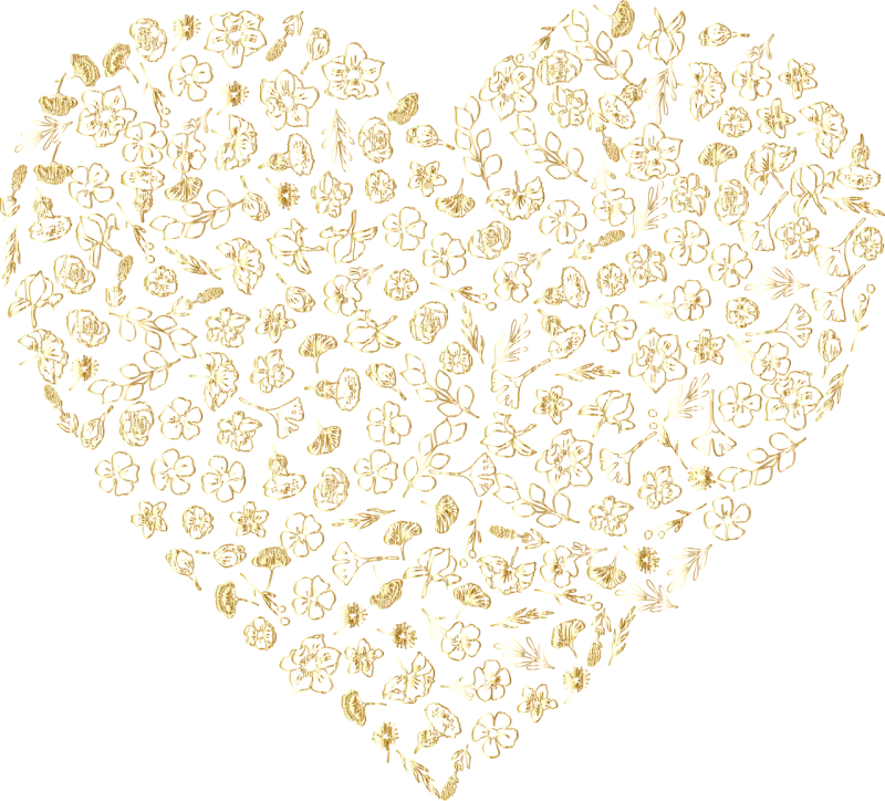 Heart Flowers Love Stickdatei – Herzen & Liebe