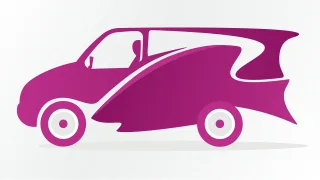Van Car Travel Stickdatei