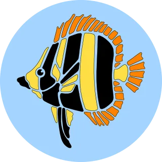 Fish Animal Cartoon Stickdatei
