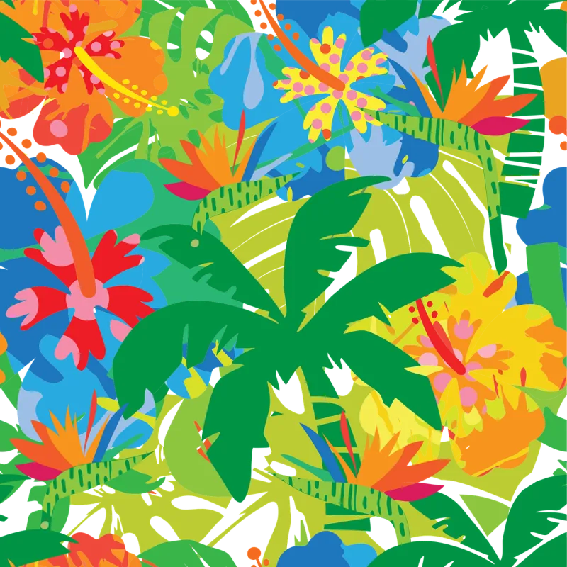 Palm trees Tropical Seamless pattern Stickdatei – Natur