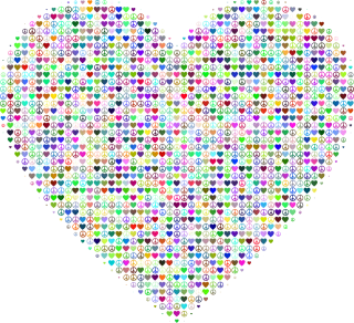 Heart Love Peace Stickdatei