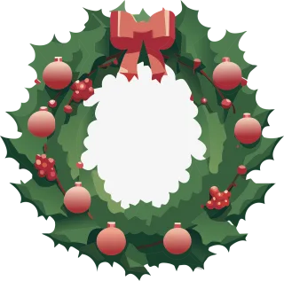 Christmas wreath Cutout Decoration Stickdatei