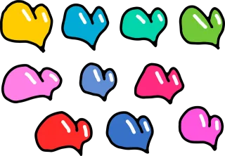 Heart Love Doodle Stickdatei
