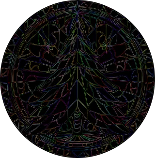 Christmas tree Nature Christmas Stickdatei