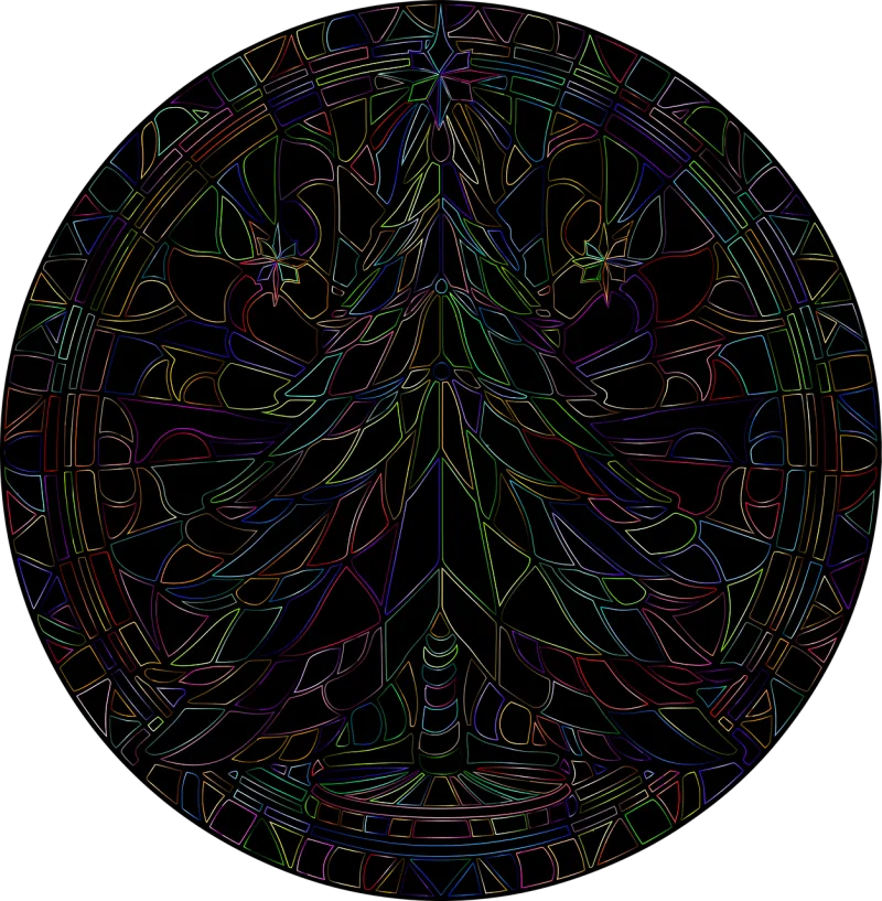 Christmas tree Nature Christmas Stickdatei – Weihnachten