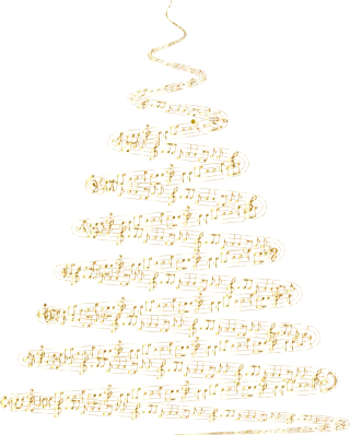 Christmas tree Christmas Musical notes Stickdatei – Weihnachten