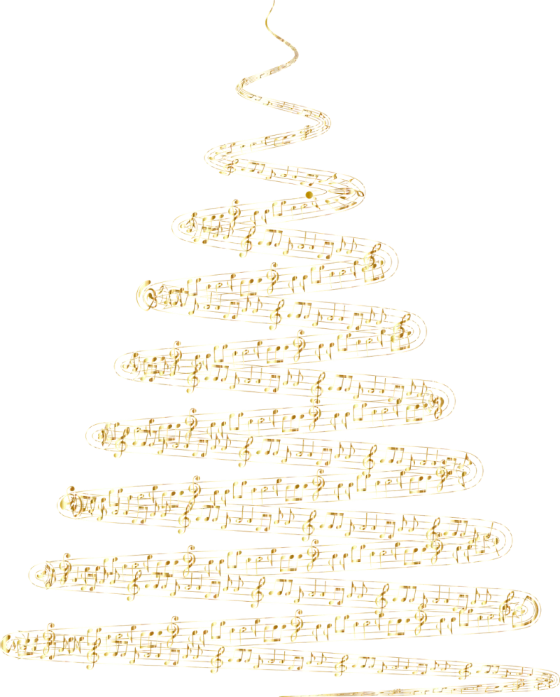 Christmas tree Christmas Musical notes Stickdatei – Weihnachten