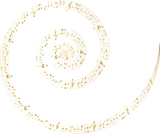 Spiral Musical notes Vortex Stickdatei – Musik