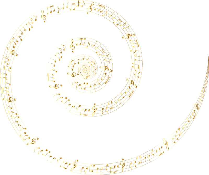 Spiral Musical notes Vortex Stickdatei – Musik