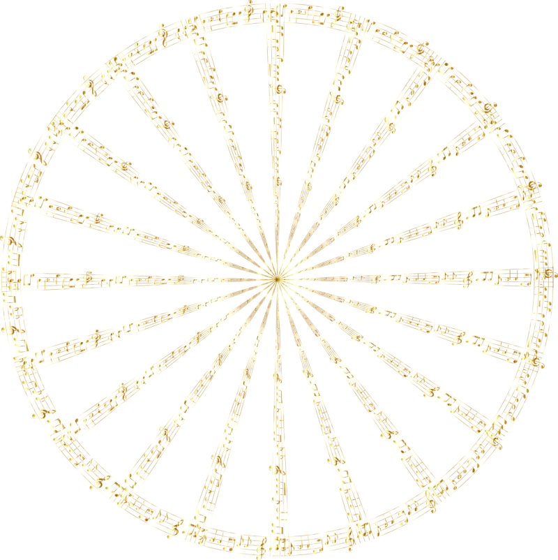 Wheel Music Musical notes Stickdatei – Musik