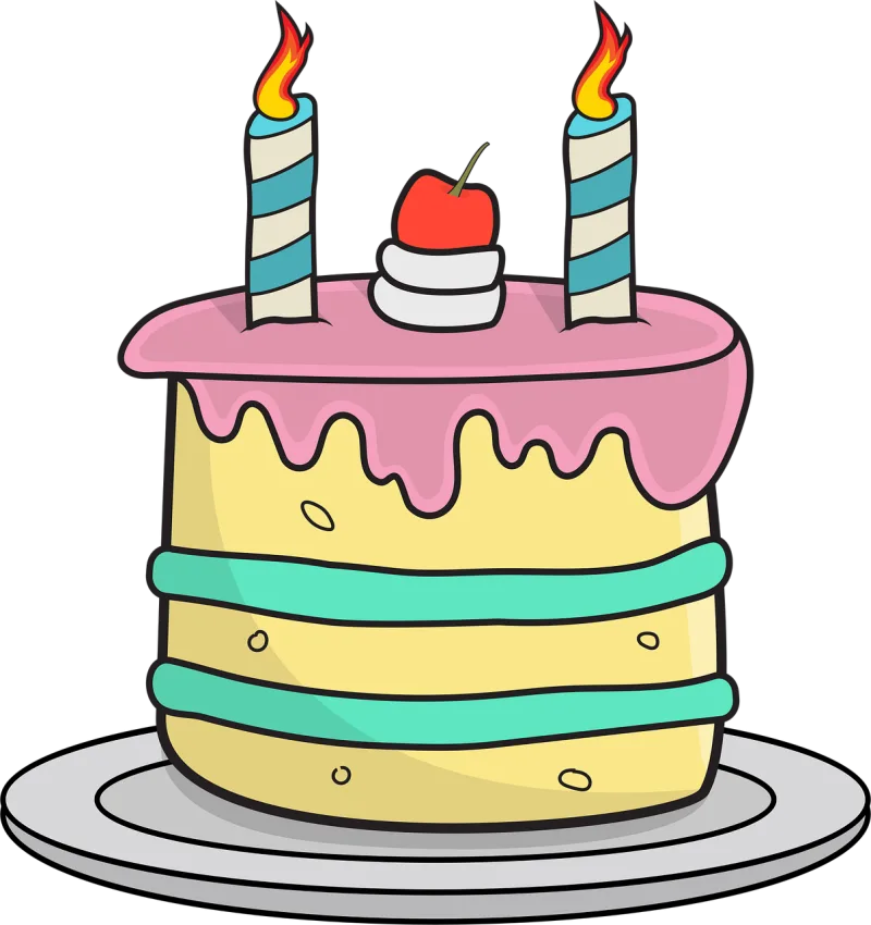 Cake Dessert Candles Stickdatei – Essen & Trinken