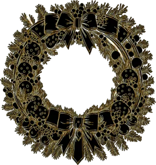 Wreath Christmas Festive Stickdatei