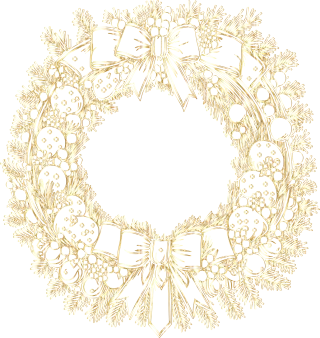 Wreath Christmas Festive Stickdatei