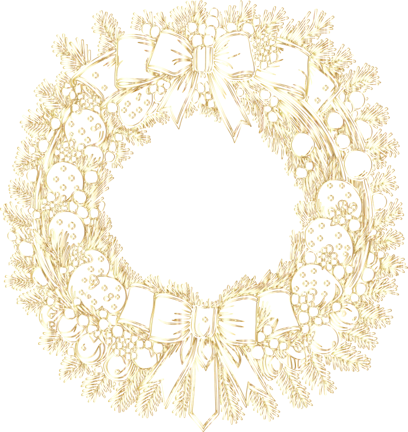 Wreath Christmas Festive Stickdatei – Weihnachten