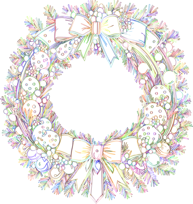 Wreath Christmas Festive Stickdatei – Weihnachten