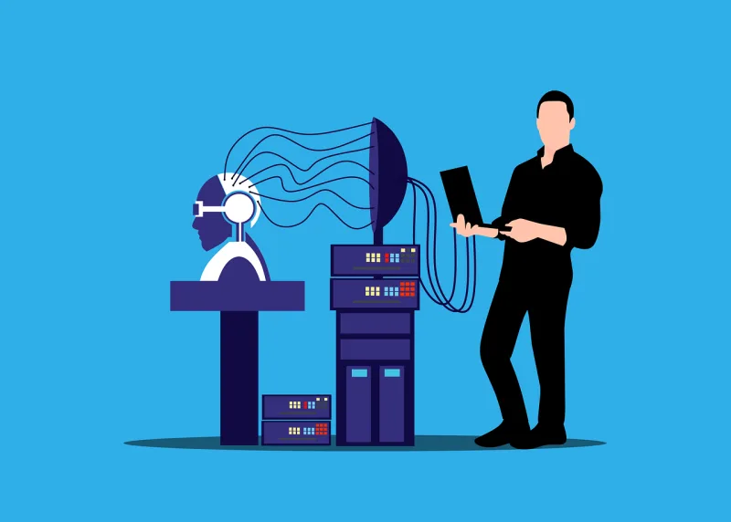 Programming Cyborg Machine learning Stickdatei – Kinder