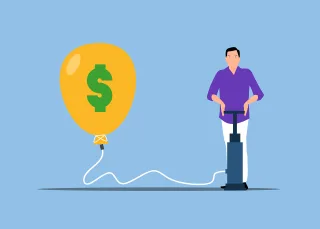Economic Inflation Money Stickdatei