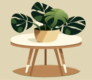 Plant Table Office Stickdatei