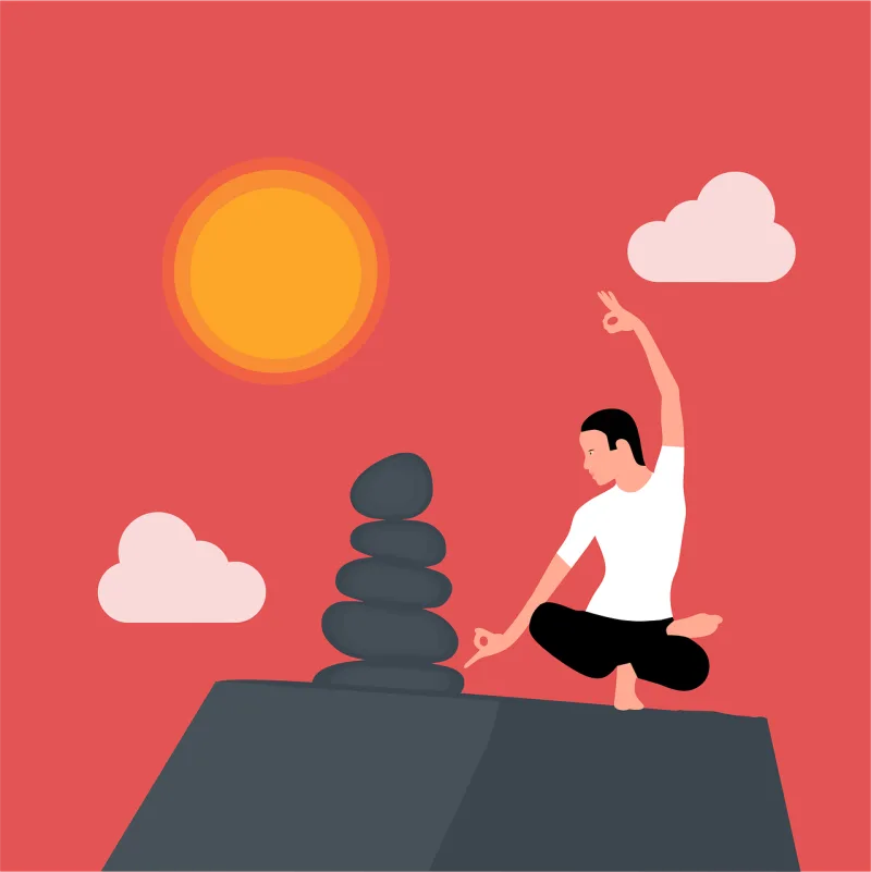 Balance Zen Stones Stickdatei – Sport