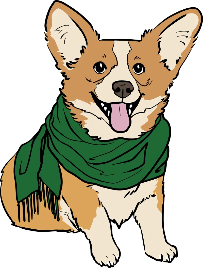 Corgi Dog Pet Stickdatei – Tiere