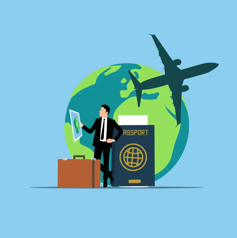 Traveler Passport Plane Stickdatei – Fahrzeuge