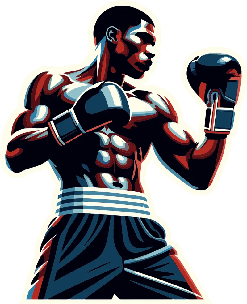 Ai generated Boxer Boxing Stickdatei – Sport