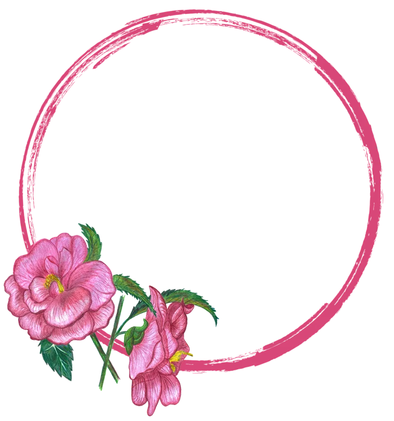Roses Frame Ring Stickdatei – Weihnachten