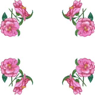 Roses Flowers Watercolor Stickdatei