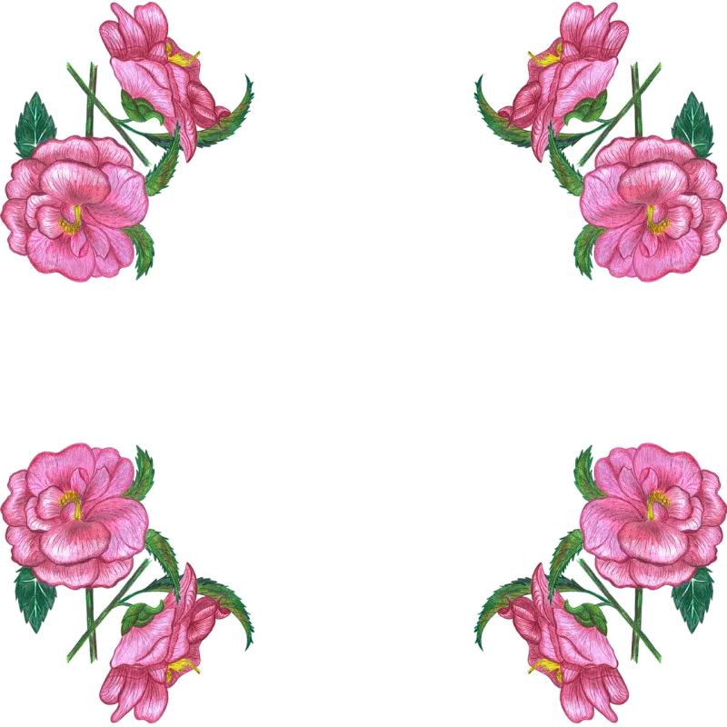 Roses Flowers Watercolor Stickdatei – Blumen