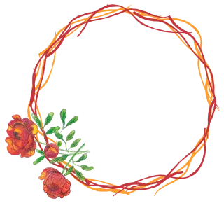Roses Flowers Ring Stickdatei