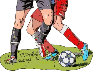 Football Players Opponents Stickdatei