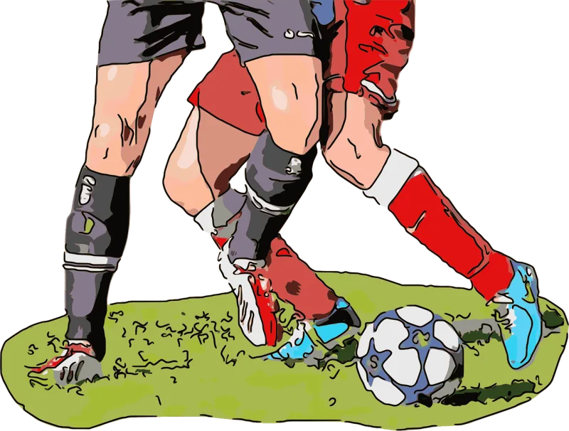 Football Players Opponents Stickdatei – Sport