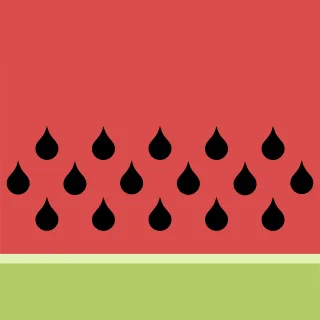 Watermelon Slice Fruit Stickdatei