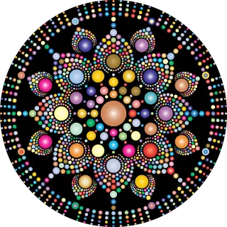 Mandala Circles Dots Stickdatei